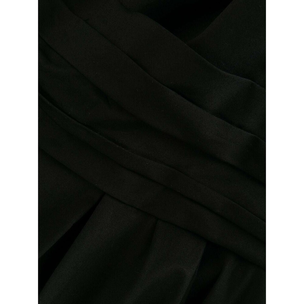 Carolina Herrera Black Ruffled Neckline Dress Size 8 black - Picture 10 of 12